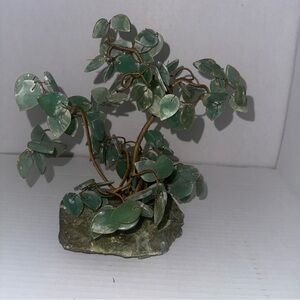 Green Gemstone Tree Sculpture